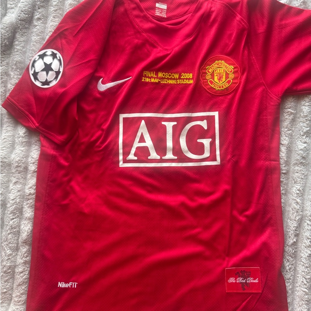 Nike Red Kids Moscow 2008 Soccer Jersey